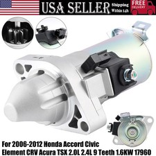 Starter for 2006-2014 Acura TSX & 2006-2012 Honda Accord Element CR-V 2.4L