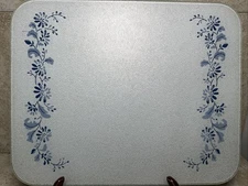 1980s Corning Portable Counter Saver C-15 Frosted Pebbled Glass Colonial Mist