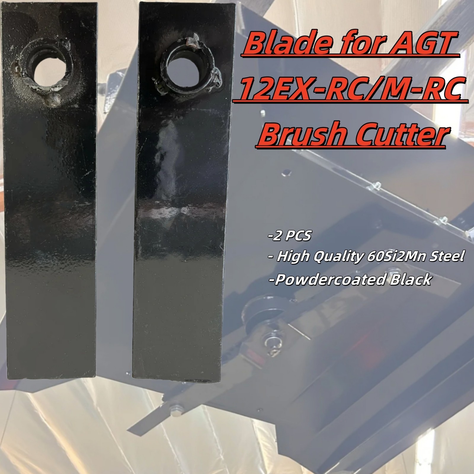 2pcs Mower Rotary Grass Cutter Steel Blades For AGT 12EX-RC  M-RC Brush Cutter