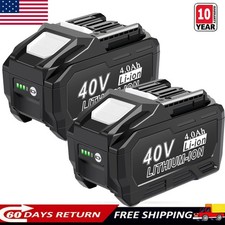 2pack 4000mAh 40V Li-ion Battery for 40V 191B26 BL4040 BL4050 XGT Battery