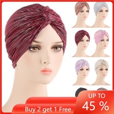 Muslim Hijab Turban Women Chemo Cap Hair Loss Cancer Hat Bonnet Head Scarf Wrap