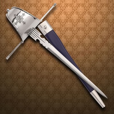 Hand-Forged Musketeer Sword with Scabbard Main Gauche 1080 Steel WS401348