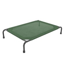 Simple Trending Raised Dog Bed for Large Dogs, Waterproof Dog Cot, Green