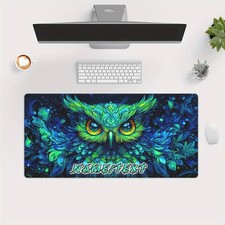 Customizable Owl Design Rubber Mouse Pad - HD Print Desk Mat with Personalized