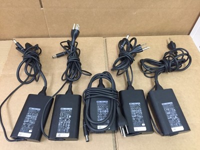 Lot of 5 Genuine Dell Slim 65W 19.5V AC Power Adapter LA65NM130 HA65NM130 7.4mm