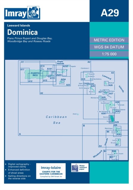Imray Iolaire Chart A29 Dominica by Imray Iolaire 9780852889893