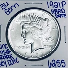 1921 P BU UNCIRCULATED SILVER PEACE DOLLAR AUTHENTIC U.S.MINT COIN KEY DATE 6255
