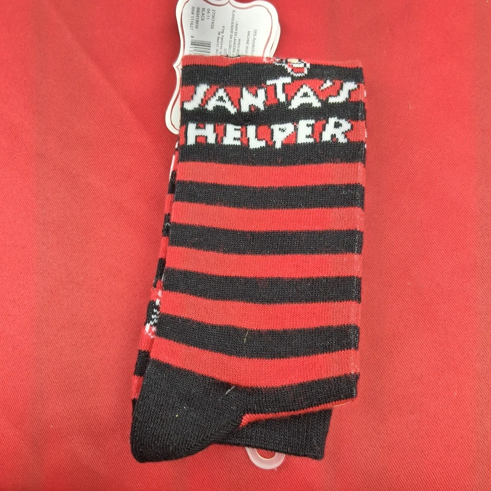 NUEVO CON ETIQUETAS Betty Boop Navidad Calcetines hasta la rodilla Damas 4-10 Foto 2 de 4