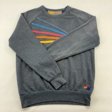 Aviator Nation Daydream Crewneck Sweatshirt Gray XS Unisex Preloved