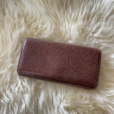 Vivienne Westwood Authentic ORB Patterned Long Brown Leather Wallet from Japan