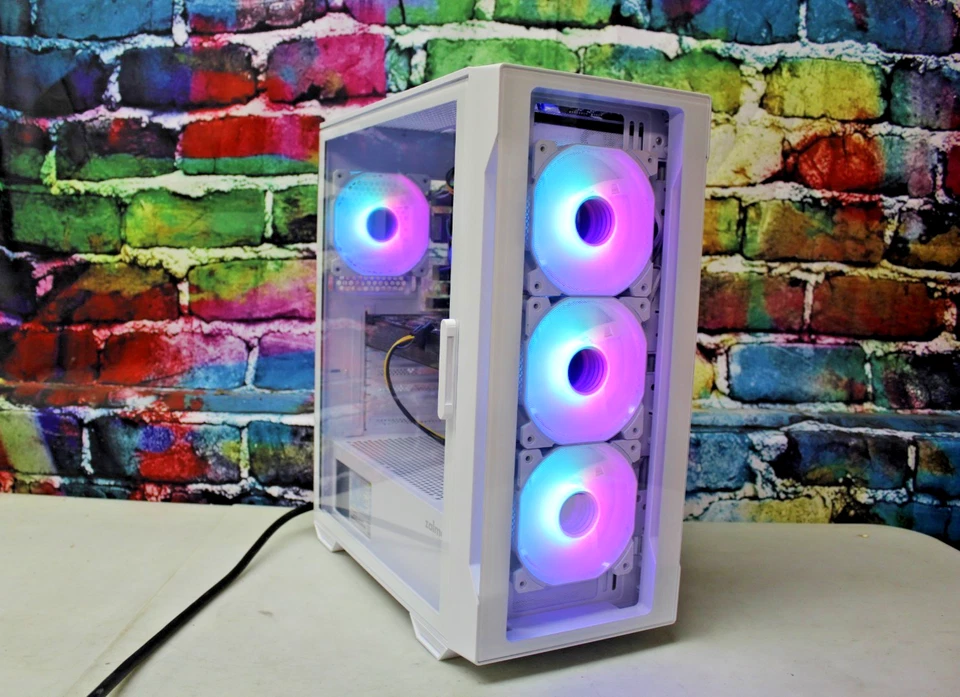 Custom RGB Gaming Desktop PC Intel Core i7 3.40 Quad 16 GB SSD Nvidia 1660 Super - Image 2 of 4
