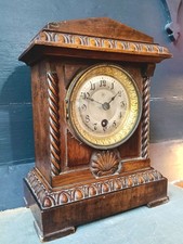 Antique Victorian Architectural Style Mechanical Mantel Clock,Junghans,Ornate.