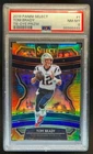 2019 Select Tom Brady Tie Dye Prizm Concourse #15/25 Patriots PSA 8