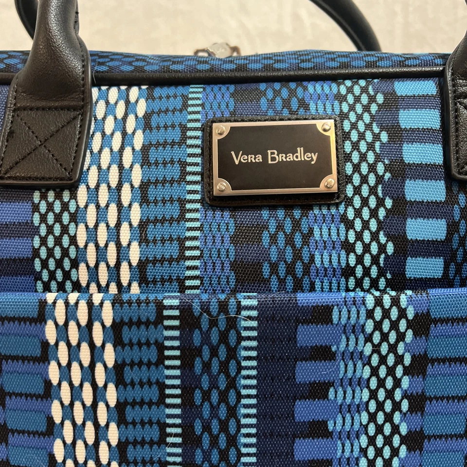 Vera Bradley Jet Set Go Weekender Travel Bag Cha-Cha Blue Luggage - Image 2 of 4