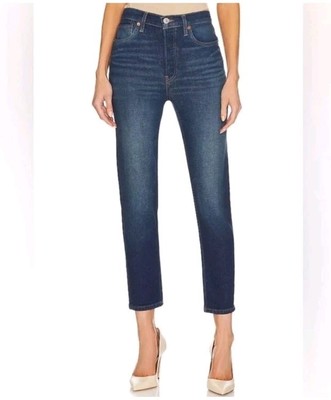 NWT RE/DONE 90s High Rise Ankle Crop Jeans REDONE Blue Denim Size 26