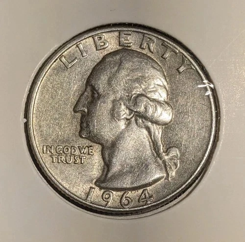 1964 D Silver Washington Quarter