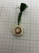 SEIKO Pocket Watch Hand Wind White Gold 17 Jewels Vintage Rare Classic