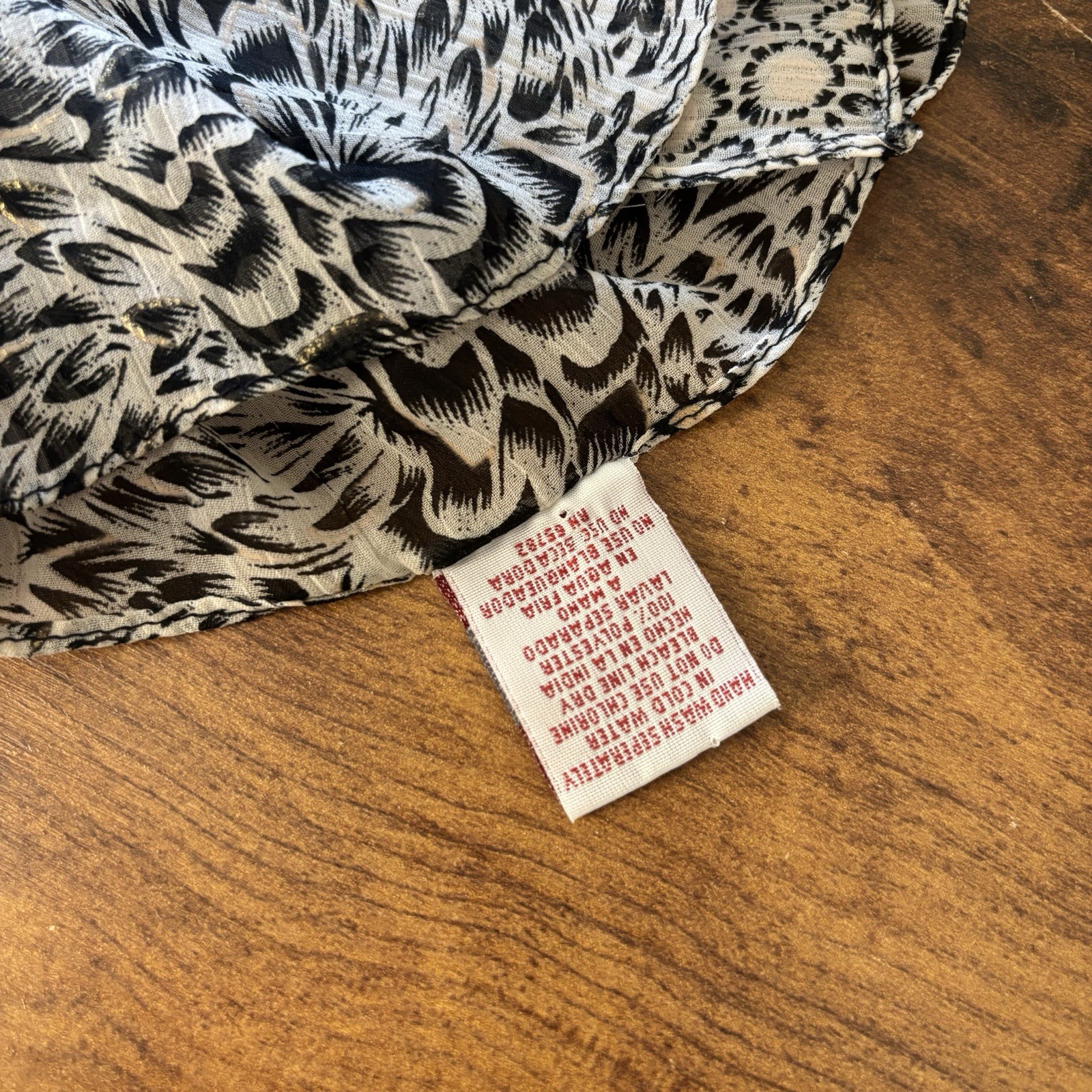 Peppermint Bay Large Rectangular Shawl Scarf Wrap… - image 9