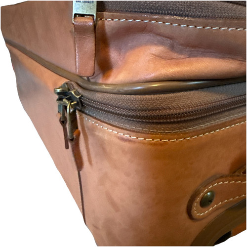 Vintage Hartmann Leather Rolling Carry On Suitcase Travel Luggage - Picture 6 of 18