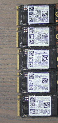 Lot of 5 Samsung PM9C1a 512GB M.2 2242 NVMe PCIe Gen4x4 SSD MZ-AL8512B