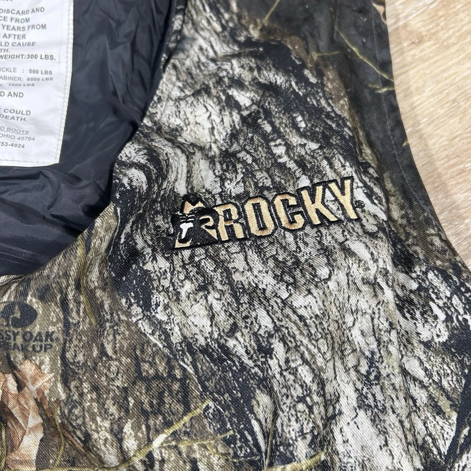 Rocky CSS Hunter Safety System Sz XL Harness Tree Stand Vest Camo Mossy Oak Mens - Image 3 of 4