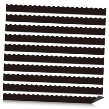 30 Pcs Magnetic Borders for Classroom Whiteboard - Magnetic Bulletin Black
