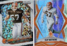 2025 CLAY MATTHEWS Cleveland Browns Panini Disco Prizm Phoenix Hyper Silver SP