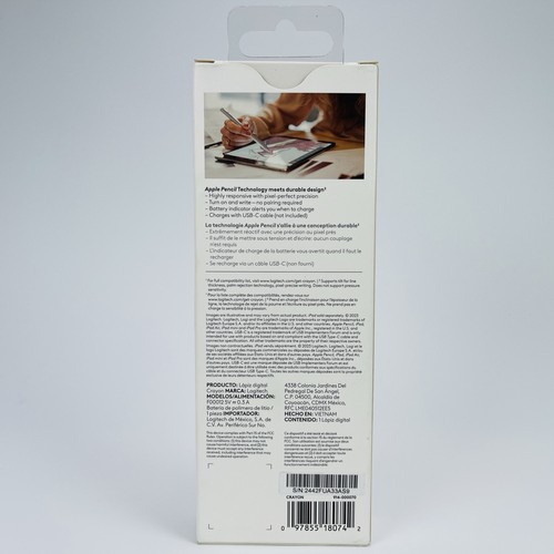 Logitech 914-000070 Crayon Digital Pencil for iPad Models w/USB-C Ports - Picture 6 of 10