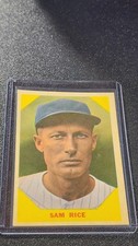 1960 Fleer Baseball Greats - Sam Rice #34