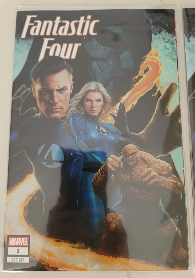 FANTASTIC FOUR #1 Adi Granov SDCC 2025 Comercio/Virgen Set Trinidad en mano!! Foto 2 de 3