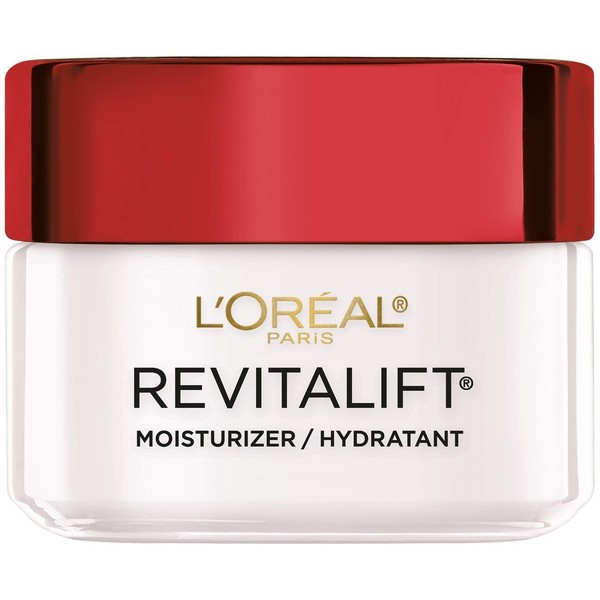 Crema hidratante antiarrugas y reafirmante para rostro y cuello Loreal Paris Revitalift, P...