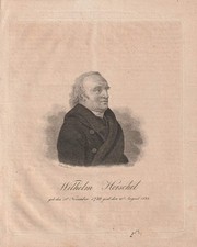 c1820 Wilhelm Herschel * Astronom, Musiker Komponist Kupferstich-Porträt