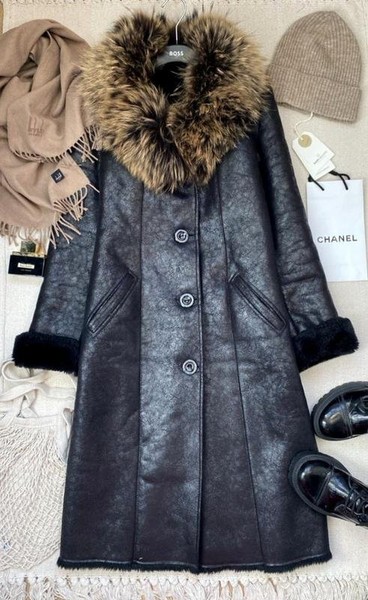Women Ballin Coat Black Leather 34 / XS / 42