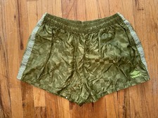 Urban Outfitters X Umbro Nylon Shorts Checkerboard XL Running Shiny Satin Retro