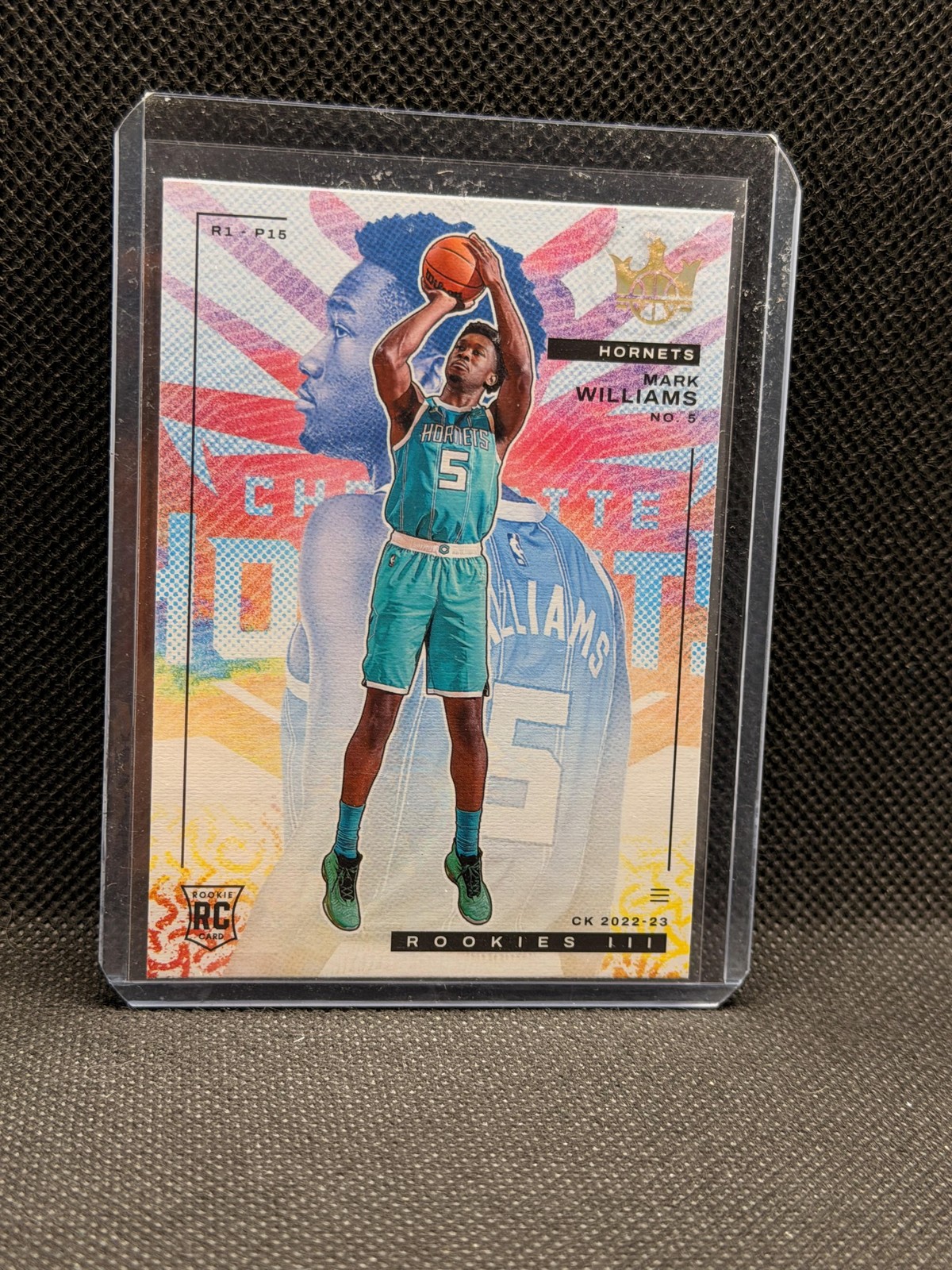 Mark Williams 2022-23 Panini Court Kings #165 Level 3 Rookie Charlotte Hornets
