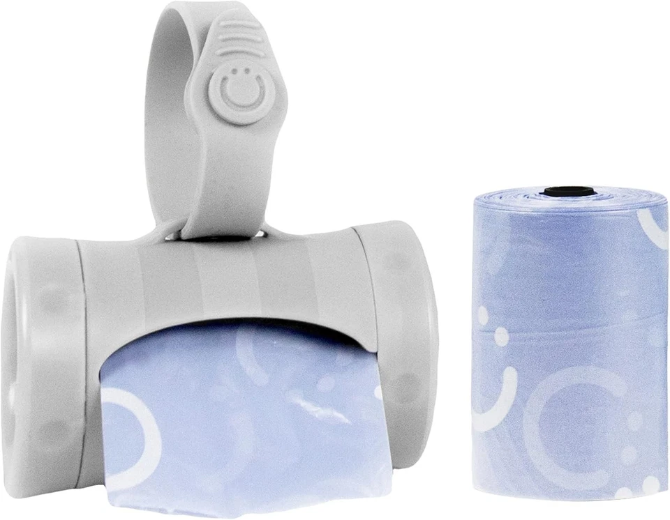 Bag Dispenser Travel Diaper Accessory Baby Gift Gray Lavender Scented Must Have Foto 3 de 4