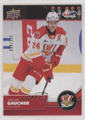 2021-22 Upper Deck CHL Exclusives 6/100 Jacob Gaucher #269 z6b