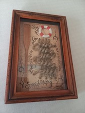 Quadro nodi marinari nodo spagnolo con salvagente e remo cm.22x15