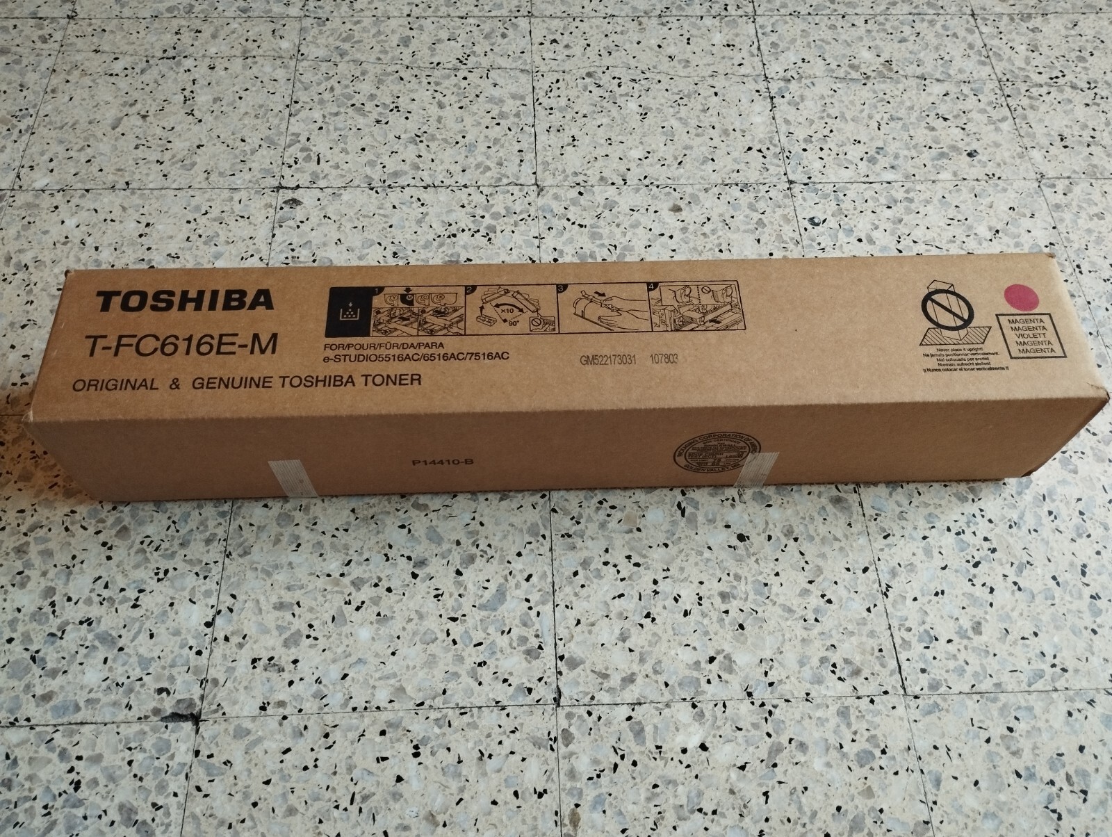 Toner Toshiba T-FC616E-M cartouche laser magenta e-STUDIO haute recharge