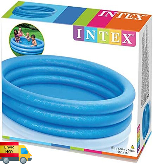 Mini piscina infantil hinchable bebe niños inflable bañera 168x38 cm 581 Litros