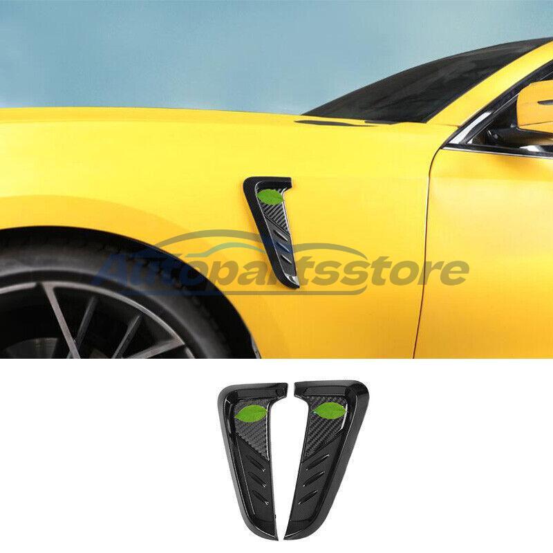 For BMW 5 Series 2018-2022 ABS Carbon Fiber Front Side Vent Fender Cover Trim