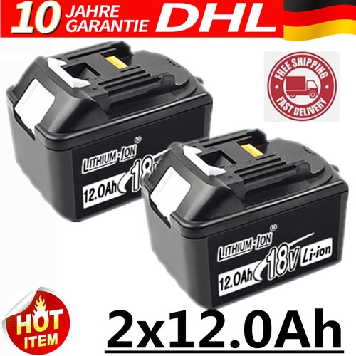 2 x 12,0 Ah batterie de remplacement d'origine pour Makita BL1860B 18V LXT Li-ion BL1850B BL1830  - Photo 1/11