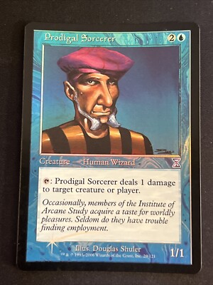 1x Foil Prodigal Sorcerer (29) Time Spiral Timeshifted MP MTG