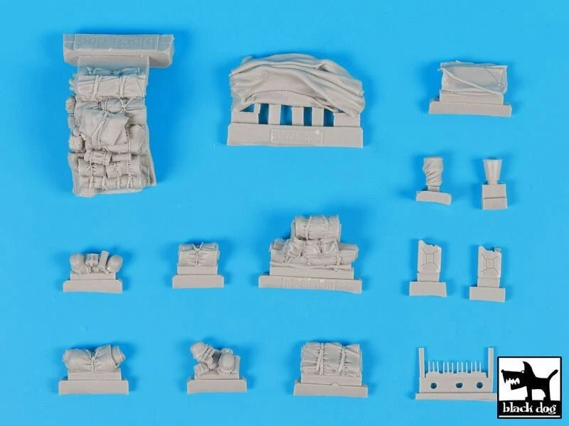 BLACK DOG SET ACCESSORI IN RESINA PER MARDER II SD.KFZ.131  1:35 cod.T35212 - Immagine 3 di 3