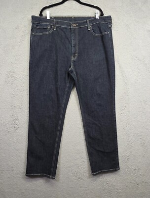 Levis 541 Jeans Mens 40x32 Black Athletic Tapered Leg Denim Dark Wash Classic