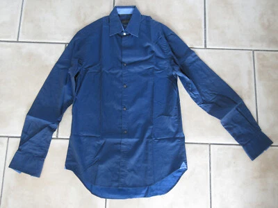 Chemise bleu marine ZARA Taille 38 - Photo 1/3