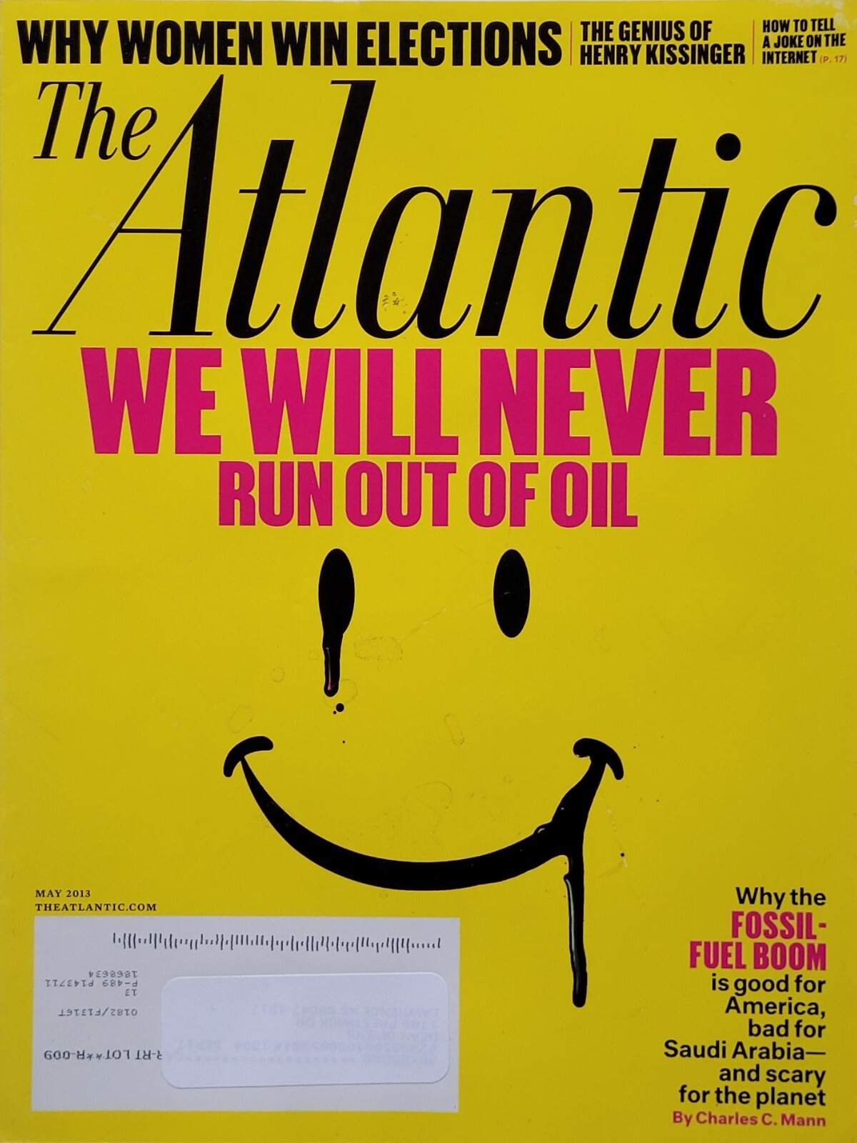 WE WILL NEVER RUN OUT OF OIL 2013 THE ATLANTIC Magazine WHY WOMEN WIN