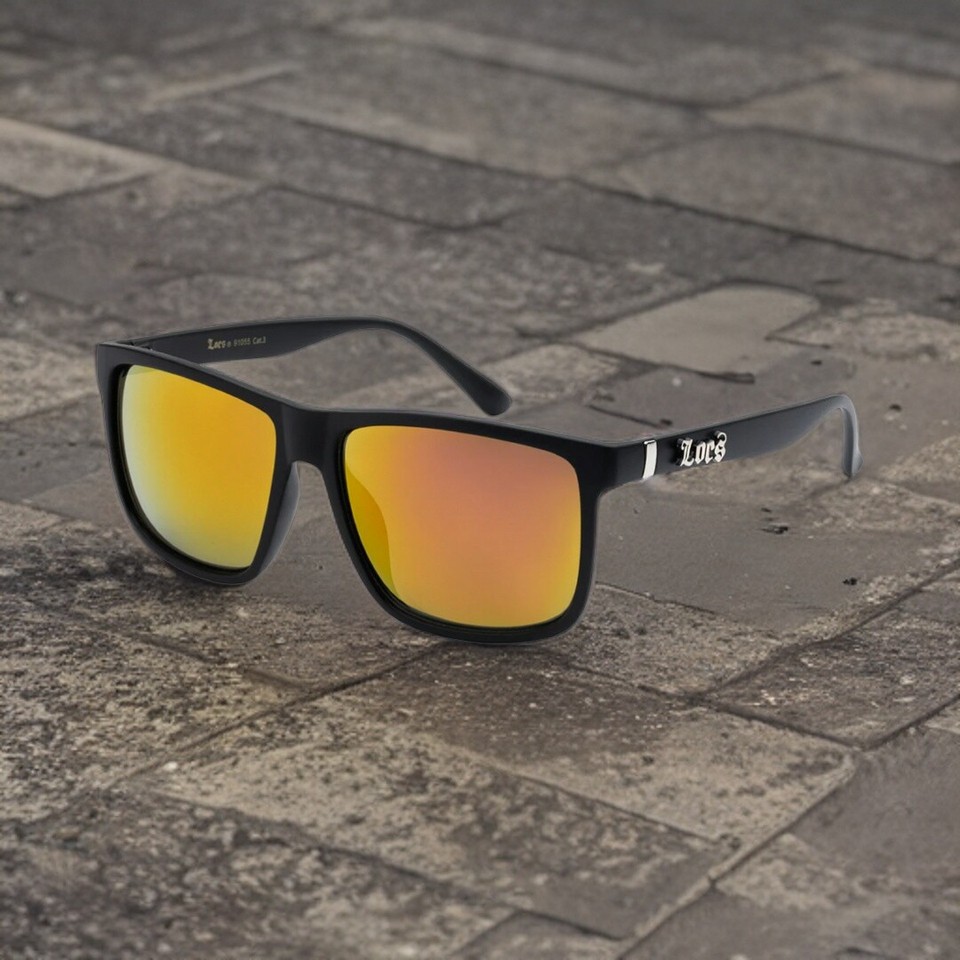 Oversize Gangster Glasses Men Dark Lens Flat Top Large Black OG Sunglasses