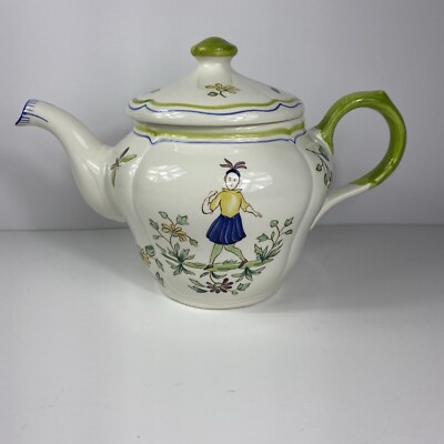 Vintage Longchamp Facon Main France Tea/ Coffe Kettle Mint