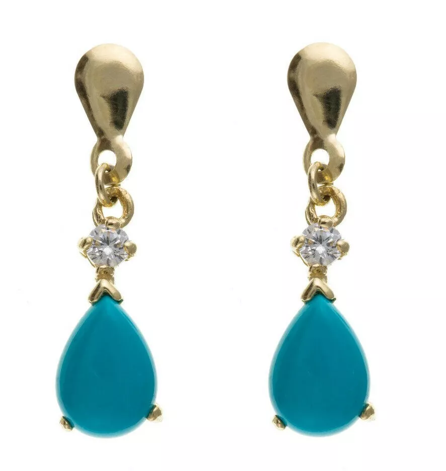 Yellow gold and turquoise jewelry deals